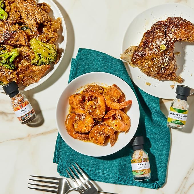 Thoughtfully Gourmet Global Spice Collection Gift Set International Seasonings Set Flavors Include Greek Italian Mexican Cajun Seasoning &amp More Spice Set of 8