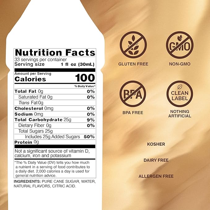 Monin - Coconut Syrup Sweet and Rich Great for Cocktails and Smoothies Gluten-Free Vegan Non-GMO (1 Liter)