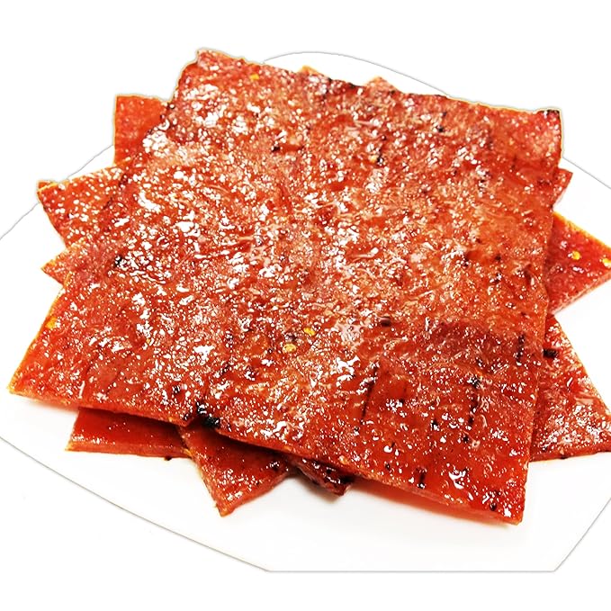 Singapore Street Food Fire-Grilled Pork Jerky (Sweet Spicy Flavor 8oz) *Fresh Grilled to Order *Shipped the Same Day *L.A. Times Handmade Gift Winner