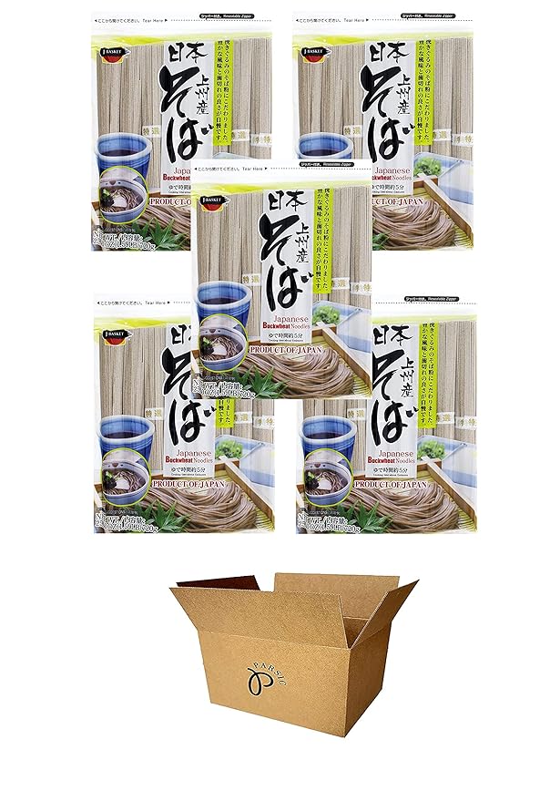 J-Basket Japanese Noodles 5-Pack Set Buckwheat