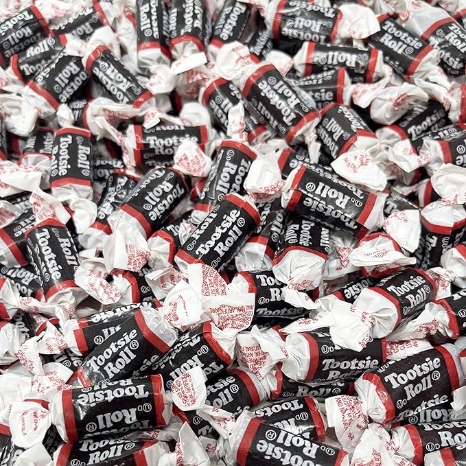 Bulk American Tootsie Roll Original Midgees Candy 4.5 lbs - Individually Wrapped Chocolate Chewy Taffy Rolls - Gluten Free And Peanut Free (72oz)