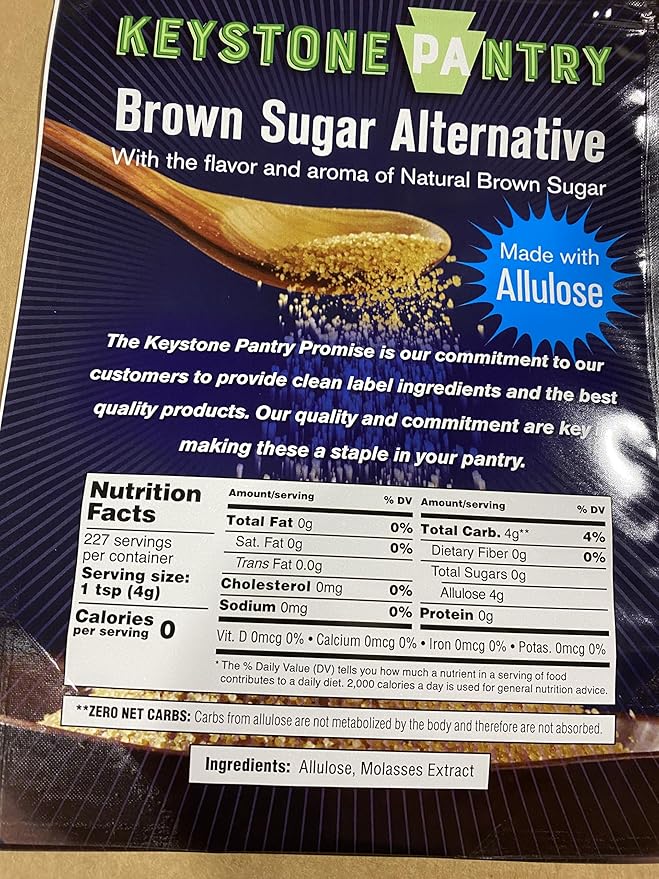 Brown allulose alternative sweetener 2lb bag (Packaging May Vary)