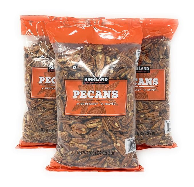 Kirkland Signature Pecan Halves 2 Pound (3 Pack)