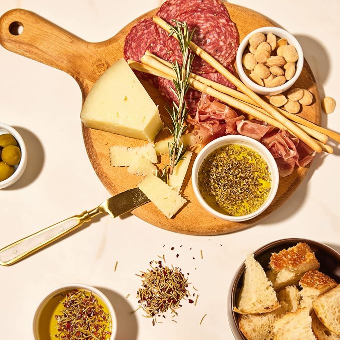 Thoughtfully Gourmet Olive Oil Spice Infusion Gift Set Premium Cold Pressed Extra-Virgin Olive Oil from Spain Includes 4 Flavored Olive Oils and 3 Flavorful Spice Infusion Blends Set of 7