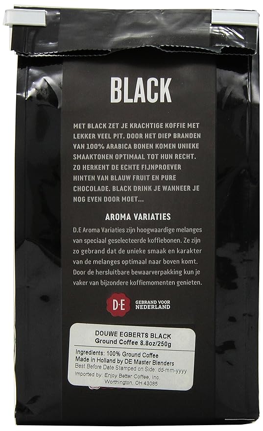 Douwe Egberts Ground Coffee Black Aroma 8.8 Ounce