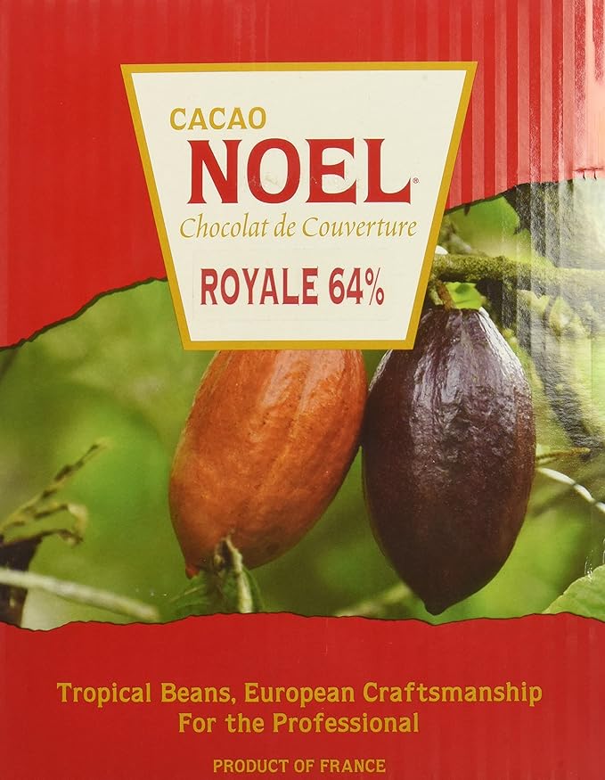 Noel Dark Chocolate Pistoles - Bittersweet 64% Royale - 1 box - 11 lb