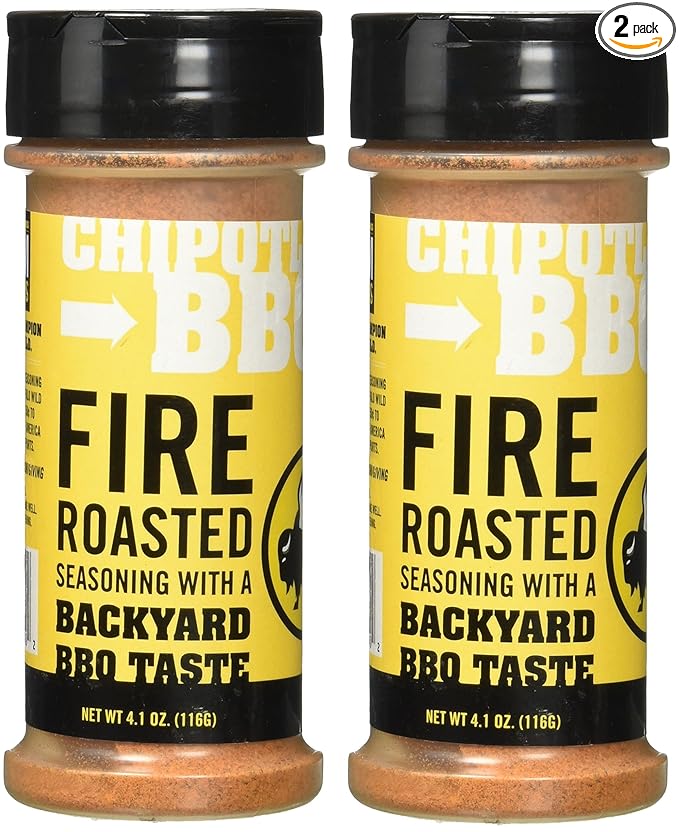 Buffalo Wild Wings Barbecue Sauces Spices Seasonings and Rubs For: Meat Ribs Rib Chicken Pork Steak Wings Turkey Barbecue Smoker Crock-Pot Oven (Chipotle BBQ (2) Pack)
