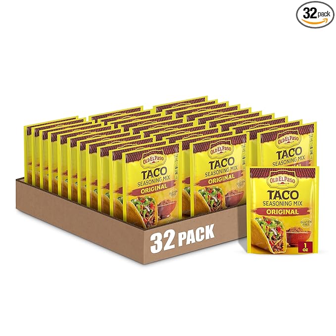Old El Paso Taco Seasoning Mix Original Flavor 1 oz. (Pack of 32)