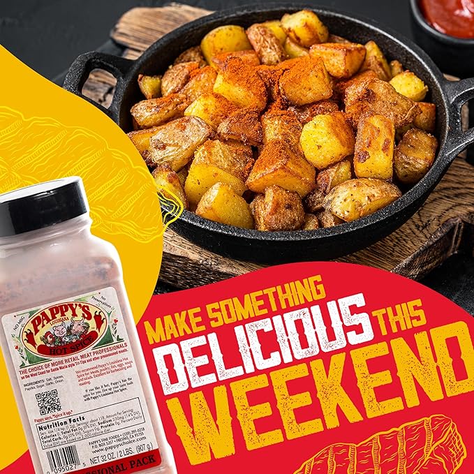 Pappy's Louisiana Hot Spice - Bold Seasoning for Jambalaya Gumbo Cajun Shrimp Blackened Chicken and Spicy BBQ | Perfect for Grilling Frying and Creole Dishes