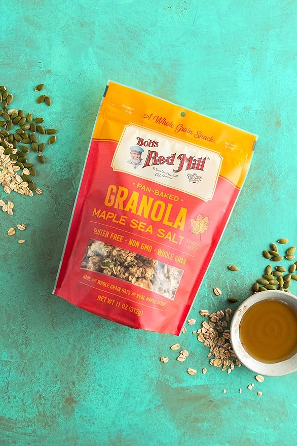 Bob's Red Mill Maple Sea Salt Granola 11oz (Pack of 6) - Non GMO Whole Grain Kosher