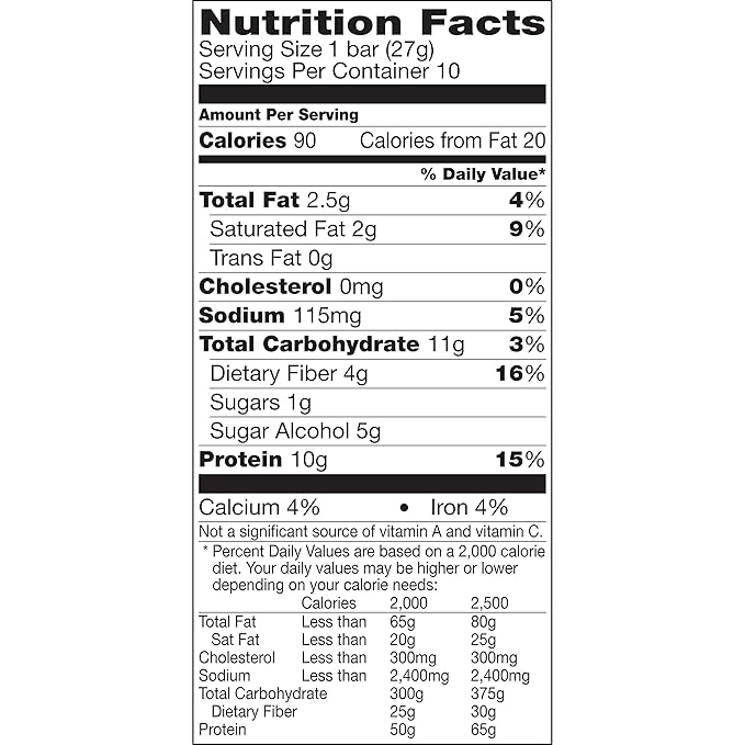 Protein One 90 Calorie Protein Bars Chocolate Chip 10 Count (Pack of 6)