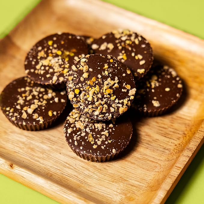 Chocxo Milk Dubai Chocolate Pistachio Cups - Lower Sugar Organic NonGMO Keto Gluten Free Kosher. 43% Cacao No Artificial Sweeteners/Sugar Alcohols 3.45 oz (Pack of 6)