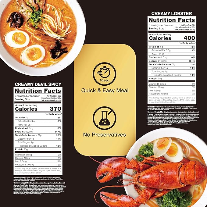O’scallion Ramen Noodles Variety Pack (6 Servings 2 Flavors) + Vegan Crunchy Chili Oil (6.35 oz) | Quick Ramen Kit with Spicy Garlic Chili Crisp