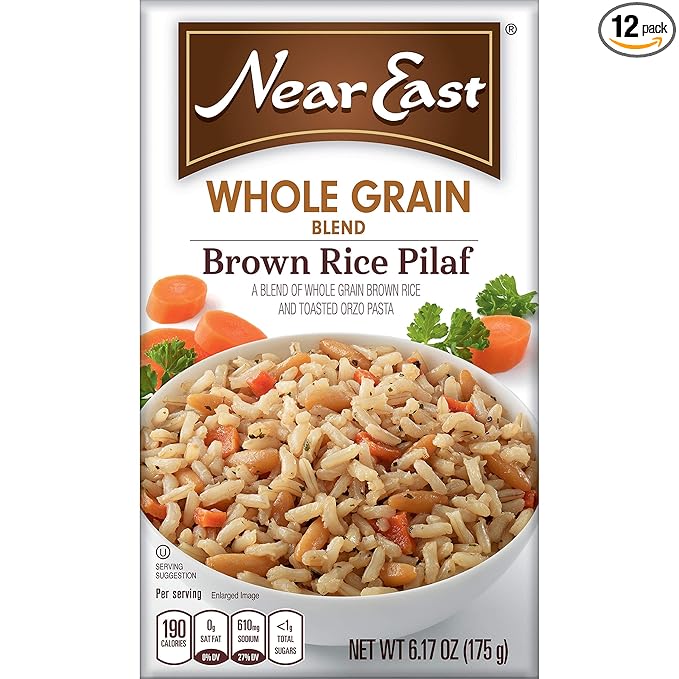 Near East Brown Rice Whole Grain Blends  6 Ounce Boxes (Pack of 12) (B000GZY9AQ)