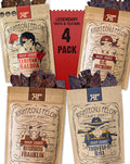 Righteous Felon Beef Jerky | All-Natural High Protein Jerky Snack Pack - Great Gifts for Men - Locally Sourced &amp Dried Beef Jerky - Low-Sugar Keto Gluten-Free Healthy Jerky Snacks - Savory 4 Pa
