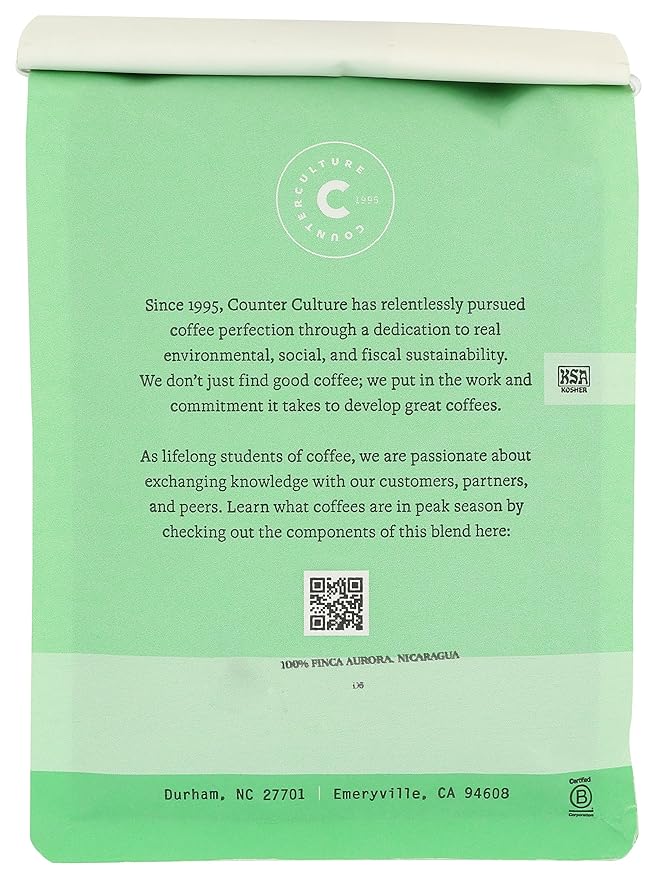 COUNTER CULTURE COFFEE Big Trouble Blend Whole Bean Coffee 24 OZ
