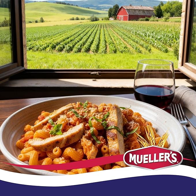 Classic Cavatappi Pasta (12-Pack 16 oz Each) – Mueller’s corkscrew-shaped pasta is designed to hold onto sauces cheese and seasonings making it perfect for baked pasta dishes mac and cheese and