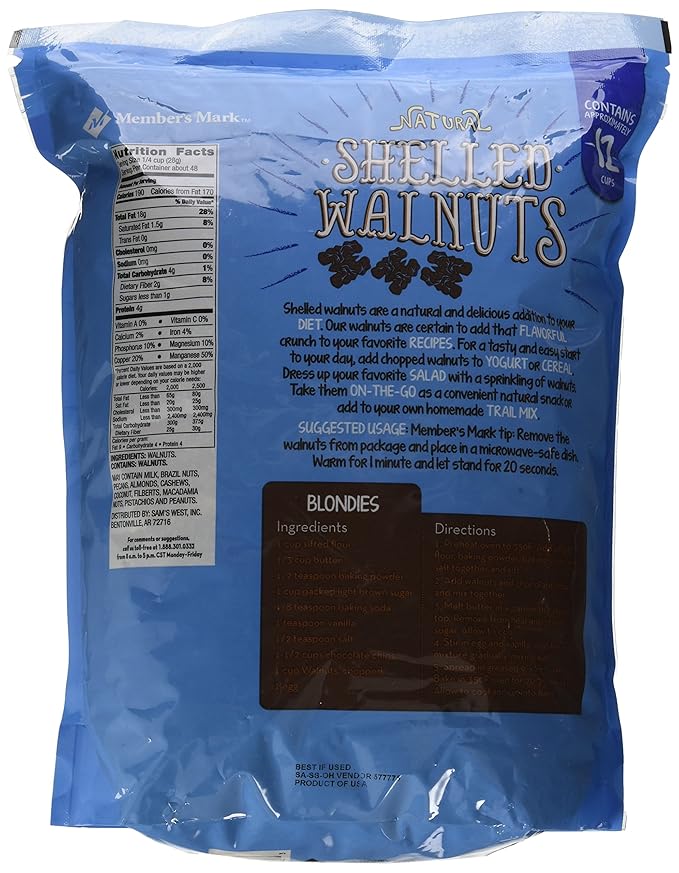 MEMBER'S MARK Shelled Walnuts 3 Pound