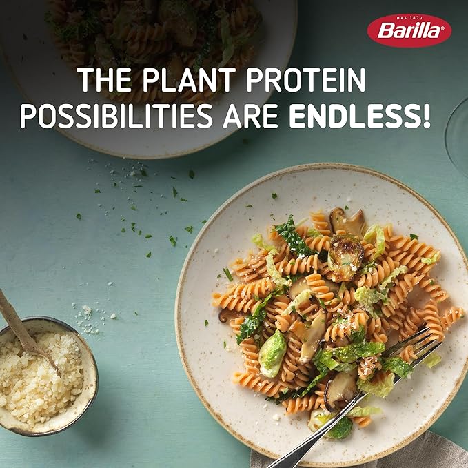 Barilla Red Lentil Rotini Pasta 8.8 oz (Pack of 10) - Gluten Free Non GMO &amp Kosher - Plant Based Protein Pasta