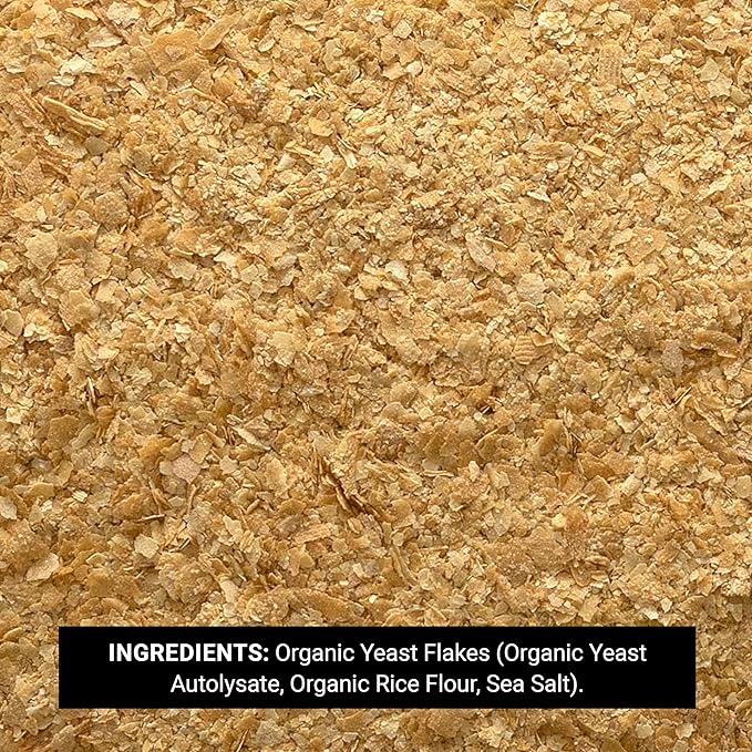 Frontier Co-op Organic Nutritional Yeast Flakes 16 Oz Bulk Bag - Essential B Vitamins Non-Irradiated Kosher Yeast - Parmesan Cheese Substitute