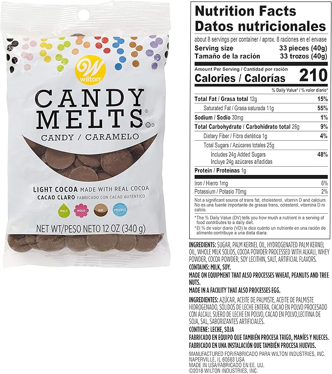 Wilton Light Cocoa and Bright White Candy Melts® Candy Making Set 4-Piece