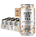 Just Ice Tea Golden Oolong Iced Tea 12-Pack (12oz Cans) Green Tea USDA Certified Organic Real Brewed No Calories Unsweetened Fair Trade Made in USA.