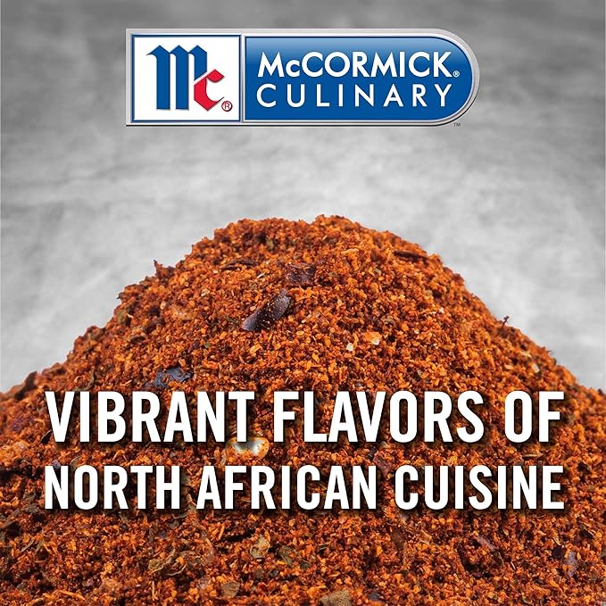 McCormick Culinary Harissa Seasoning 19.5 oz - One 19.5 Ounce Container Harissa Seasoning Blend Adds North African Flavor to Beef Chicken Lamb Hummus Wings and More