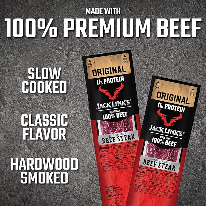 Jack Link's Premium Cuts Beef Steak Original 1-Ounce (Pack of 12)