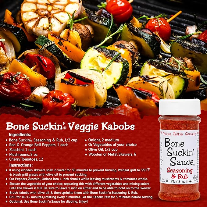 Bone Suckin' Sauce Seasoning and Rub-Variety Original Steak Seafood and Chicken Great for Grilling Smoking Non-GMO Gluten-Free Fat Free Kosher Pareve No Anti Caking &amp No Msg
