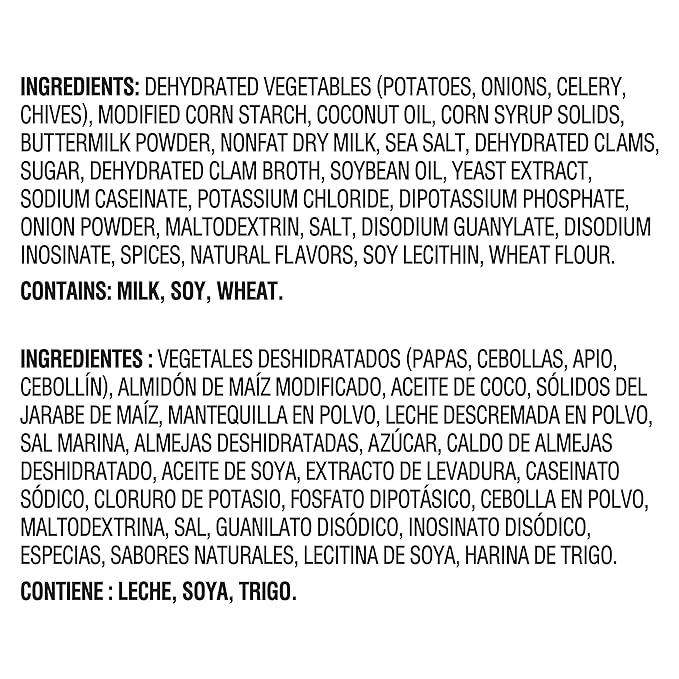 Knorr Professional Soup du Jour New England Clam Chowder Soup Mix No added MSG 0g Trans Fat per Serving Just Add Water 27 oz Pack of 4