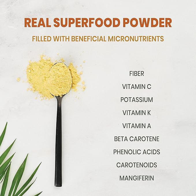 Jungle Powders Freeze Dried Mango Powder 7 Ounce Bag Mango Extract For Baking No Sugar Added Dry Mango Powder Juice Additive Free Mangoes Whole Fruit Dried Mango Juice For Smoothie Flavoring