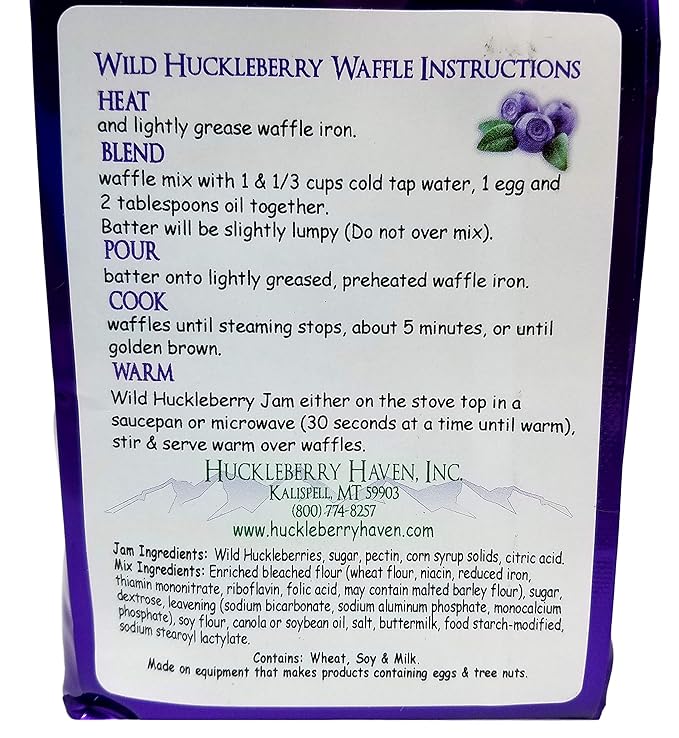 Wild Huckleberry Waffle Mix