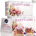 2 Pack of Dr. Lu's Happy Girl Tea | 100% Natural Herbal Tea for Hormone Balance Menstrual PMS PCOS &amp Menopause | Antioxidant &amp Anti-Aging Rose Tea with Raspberry Leaf Cranberries Goji Ber