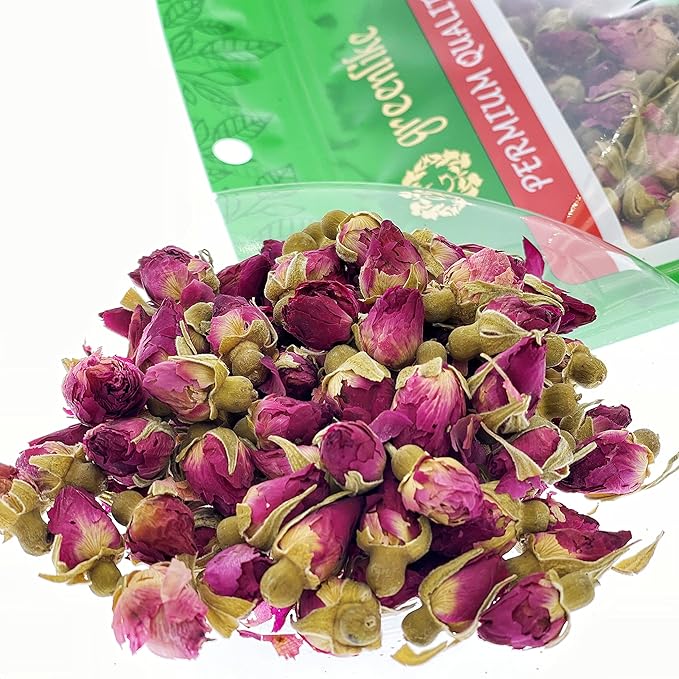 Greenlike Natural Dried Rosebud Flower Rose Bug tea 16oz Rose tea 玫瑰花 玫瑰花茶