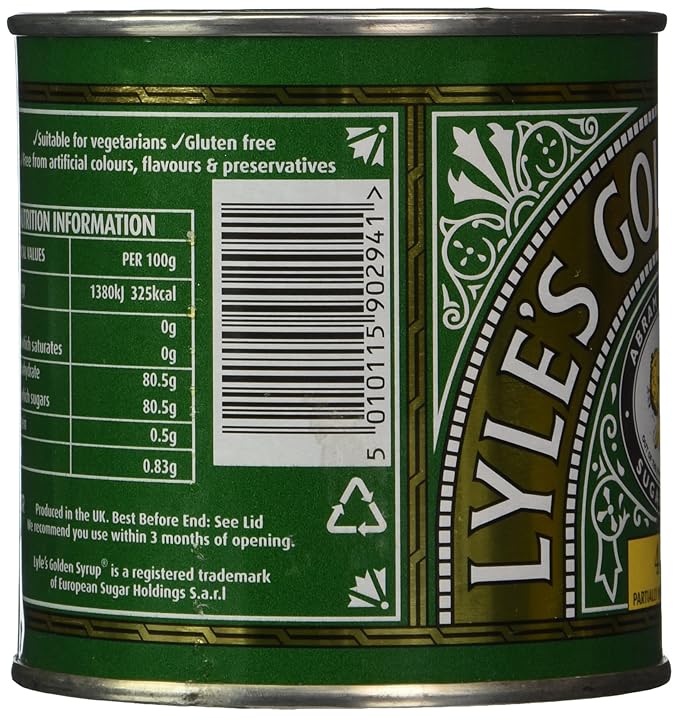 Tate &amp Lyle Golden Syrup - Case of 12 X 454 Gram Containers
