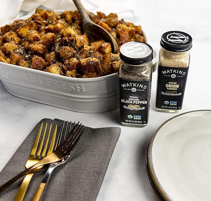 Watkins Gourmet Organic Spice Jar Ground Black Pepper 2.8 Ounce (Pack of 3)