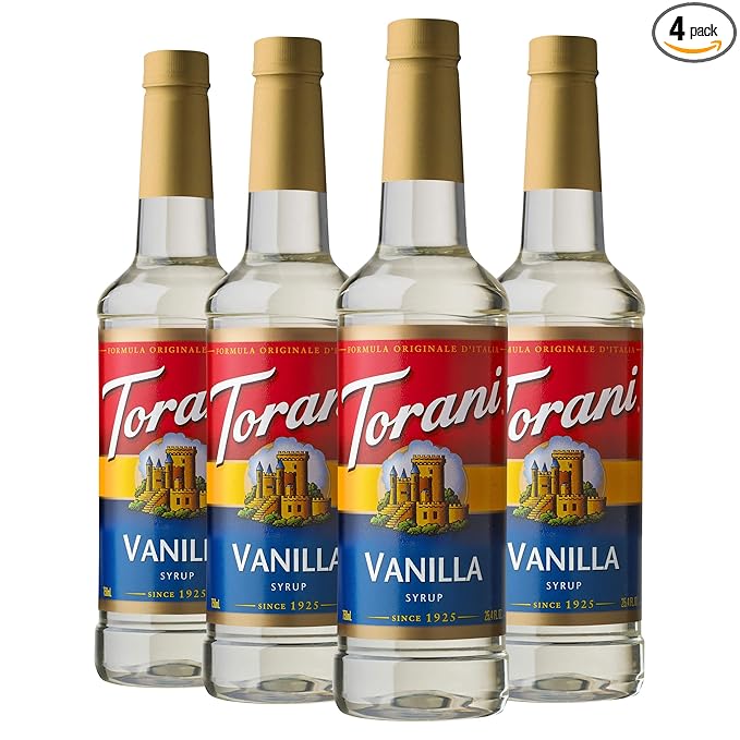 Torani Syrup Vanilla 25.4 Ounces (Pack of 4)