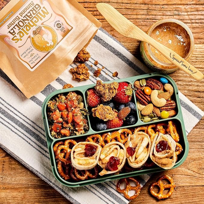 Michele's Granola Almond Butter Handmade Whole Grain Vegan Gluten-Free &amp Non-GMO 12oz Resealable Bags Pack of 6