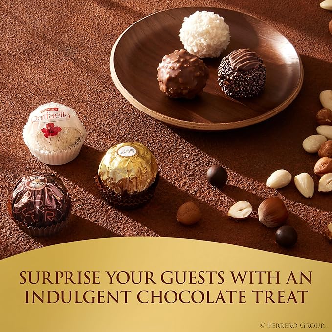 Ferrero Collection Premium Assorted Hazelnut Dark Chocolate and Coconut 48 Count Premium Treats 6.1 oz