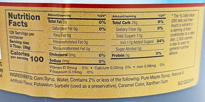 Chef's Quality Deluxe Pancake Syrup 1 gallon