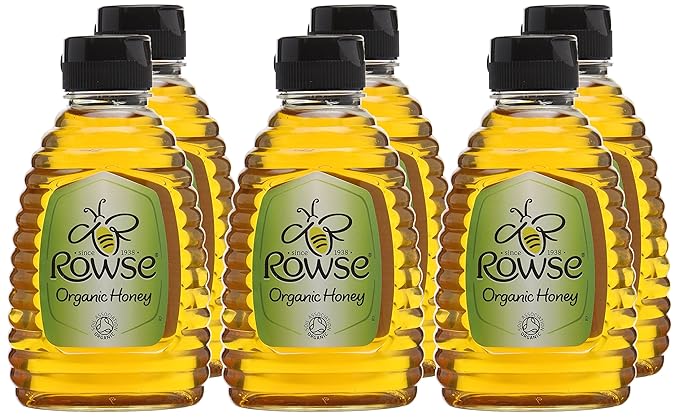 Rowse Organic Squeezable Honey 340g - Pack of 6