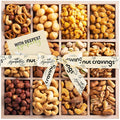 NUT CRAVINGS Gourmet Collection - Sympathy Condolence Nuts Gift Basket with Sympathy Ribbon + Greeting Card in Reusable Wooden Tray (12 Assortments) Food Platter Healthy Snack Care Package