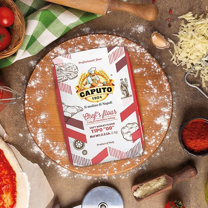 Antimo Caputo 00 Chefs Flour 1 Kilo 2.2 Pound (Pack of 4)