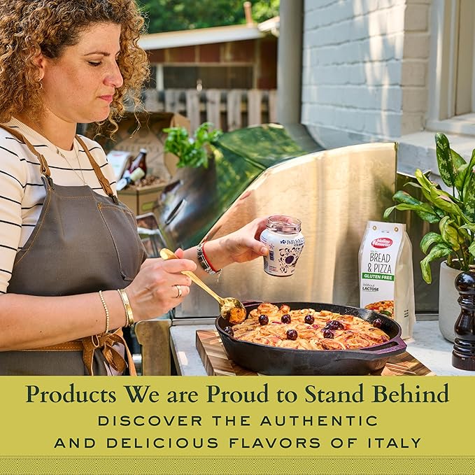 Mercato di Bellina Organic Pizza Kit Gift Basket - Authentic Homemade Gluten Free Pizza Making Kit for Home Cooks Italian Gift Basket Includes Organic Crust Mix Sauce EVOO &amp Sun-Dried Tomatoes