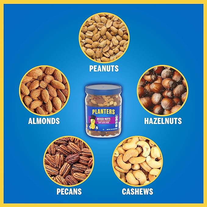 Planters Mixed Nuts Jar 27 Ounce (Pack of 2)