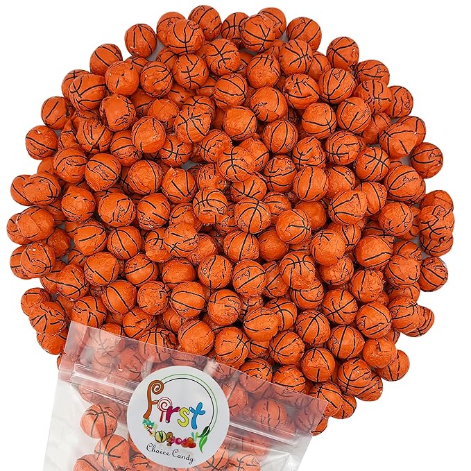 FirstChoiceCandy Milk Chocolate Foil Wrapped Balls (Basket Balls 5 Pound)