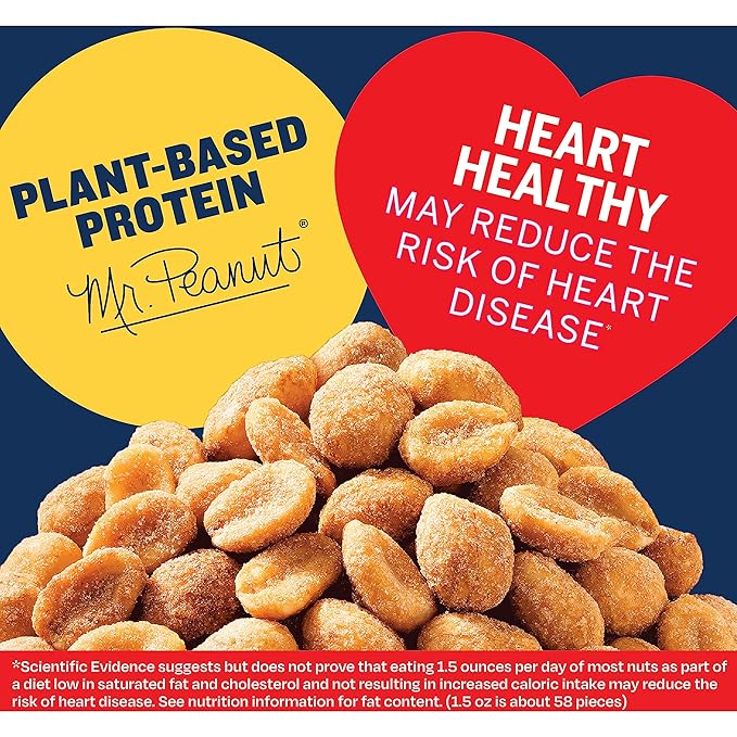 PLANTERS Honey Roasted Peanuts (2.16 lb Container) 6PK