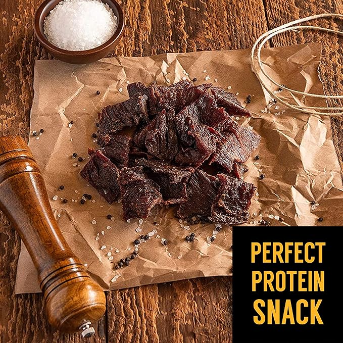 Tillamook Beef Jerky Country Smoker Peppered Deli Style Thin Sliced Slab Low Carb High Protein Ready to Eat Keto Snacks Chopped &amp Formed Slabs12 Count Tray