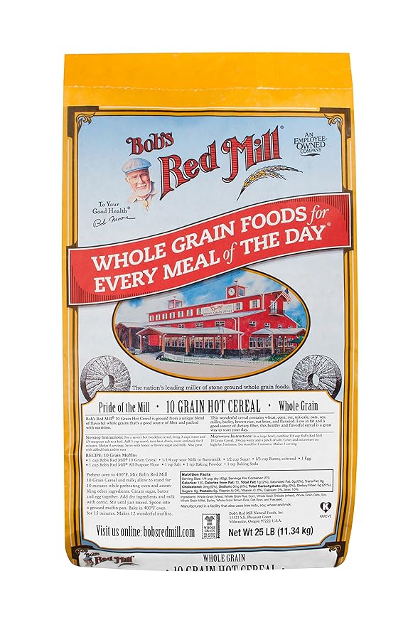 Bob's Red Mill 10 Grain Hot Cereal 25 Pound