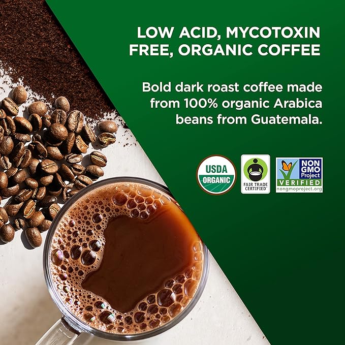 VitaCup Perfect Low Acid Ground Coffee11 oz &amp Genius Keto Ground Coffee 11 oz Bundle | Infused with Superfoods (MCT Oil Turmeric Vitamins) for Energy &amp Focus